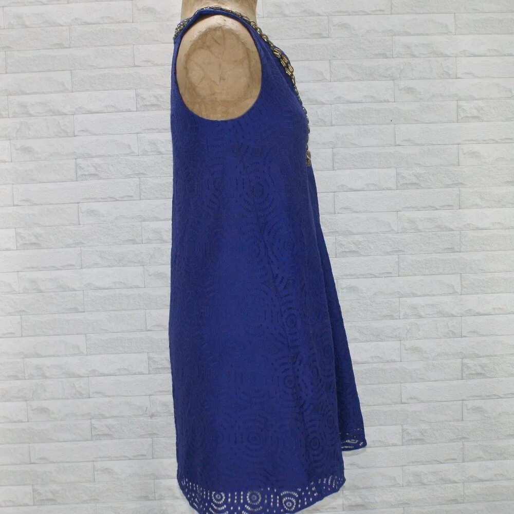 LILLY PULITZER ACHELLE Dress Swing Sleeveless Resortwear Summer Beach Blue XXS - Picture 5 of 15